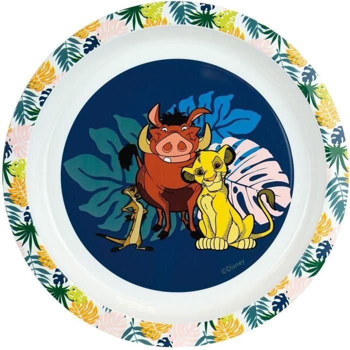 Juego de Vajilla Disney El Rey León - FUN HOUSE - 006360 - Vaso, Plato Hondo, Plato Llano, Taza, Botella, Cubiertos Caja para Aperitivos 2 Juego de Vajilla Disney El Rey León - FUN HOUSE - 006360 - Vaso, Plato Hondo, Plato Llano, Taza, Botella, Cubiertos Caja para Aperitivos 2