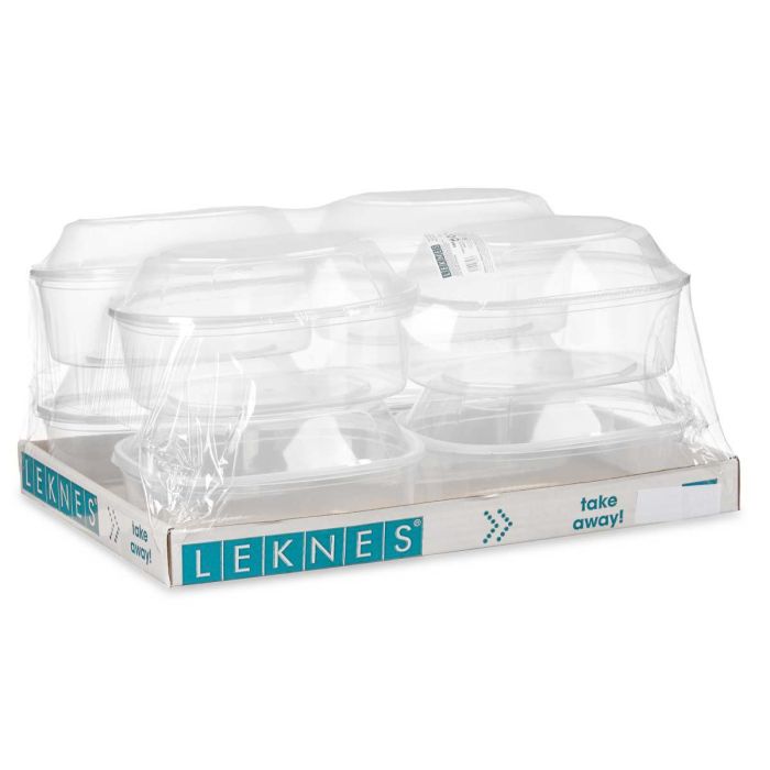 Fiambrera Leknes 1500 ml, plástico rectangular, 18x10.5x21.5 cm, transparente, apta microondas (8 Unidades) 2 Fiambrera Leknes 1500 ml, plástico rectangular, 18x10.5x21.5 cm, transparente, apta microondas (8 Unidades) 2