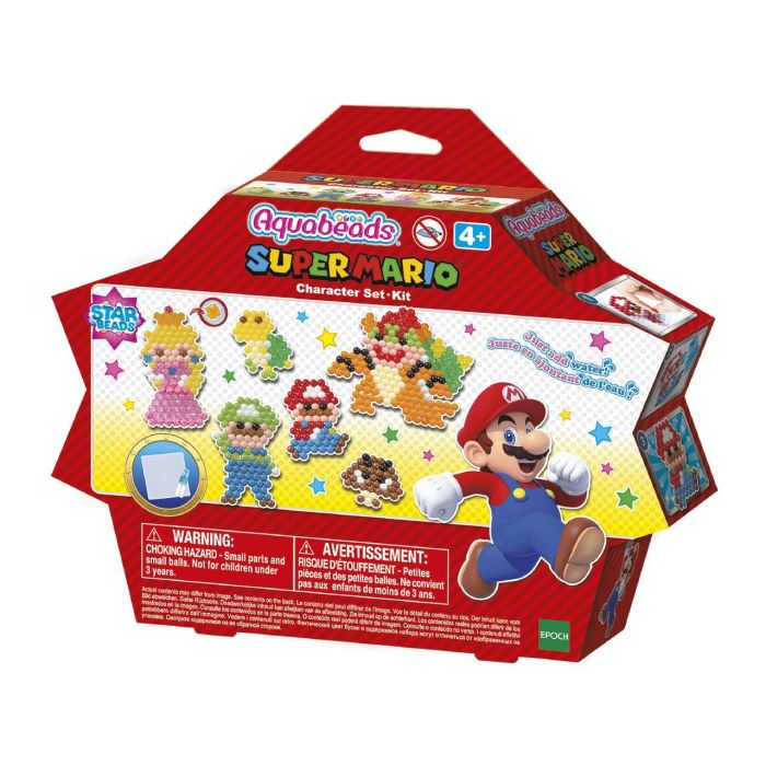 Aquabeads Super Mario Set Personajes 31946 - Figuras para Crear con Abalorios de Más de 690 Piezas 1