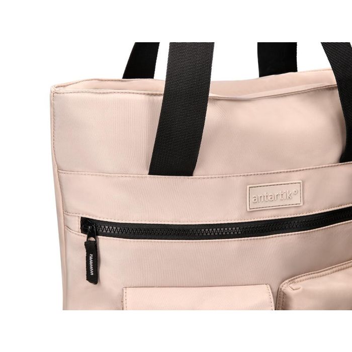 Cartera Antartik Bolso Mochila Casual Color Beige 400x120x390 mm 4