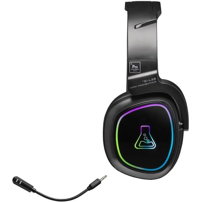 The G-Lab Auriculares Gaming KORP-PROMETHIUM Inalámbricos + Bluetooth Compatible PC PS4 XboxOne Negro 1