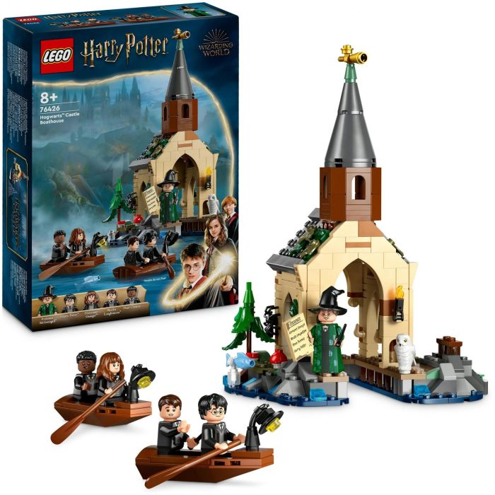 LEGO 76426 Harry Potter Cobertizo Castillo Hogwarts: La Piedra Filosofal - Set de Construcción con 7 Minifiguras y Botes 9 LEGO 76426 Harry Potter Cobertizo Castillo Hogwarts: La Piedra Filosofal - Set de Construcción con 7 Minifiguras y Botes 9