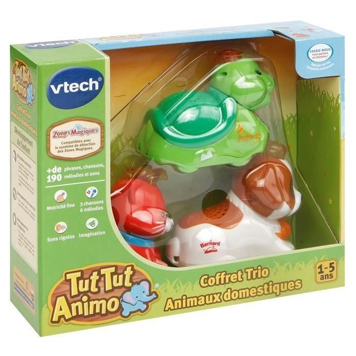 Vtech Tut Tut Animo 2 - Conjunto Trío de Animales Domésticos Interactivos que Ruedan, Hablan y Cantan - De 1 a 5 Años 2 Vtech Tut Tut Animo 2 - Conjunto Trío de Animales Domésticos Interactivos que Ruedan, Hablan y Cantan - De 1 a 5 Años 2