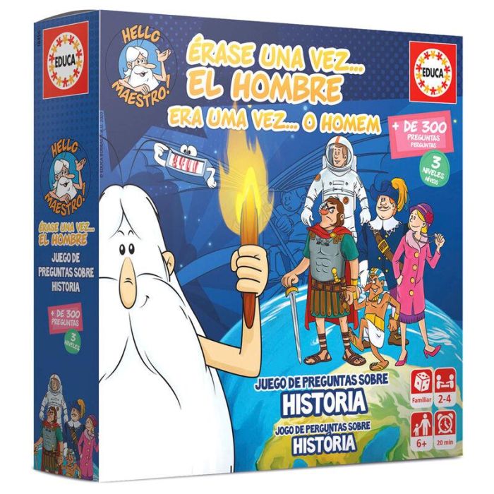 Educa 18856 Érase una vez El Hombre (Historia) Mini Juego de Mesa +300 Preguntas Historia Humanidad Español +6 Años 1 Educa 18856 Érase una vez El Hombre (Historia) Mini Juego de Mesa +300 Preguntas Historia Humanidad Español +6 Años 1