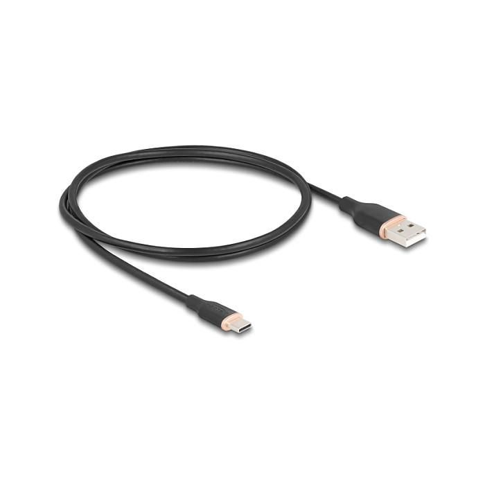 DeLOCK Cable USB 2.0 USB-A a USB-C 1 m Negro - 81226 0 DeLOCK Cable USB 2.0 USB-A a USB-C 1 m Negro - 81226 0