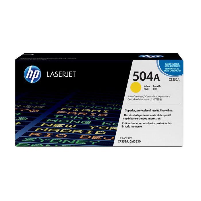 HP CE252A Tóner Original LaserJet 504A Amarillo, Capacidad Estándar, 7000 páginas, para Impresora Láser 0 HP CE252A Tóner Original LaserJet 504A Amarillo, Capacidad Estándar, 7000 páginas, para Impresora Láser 0