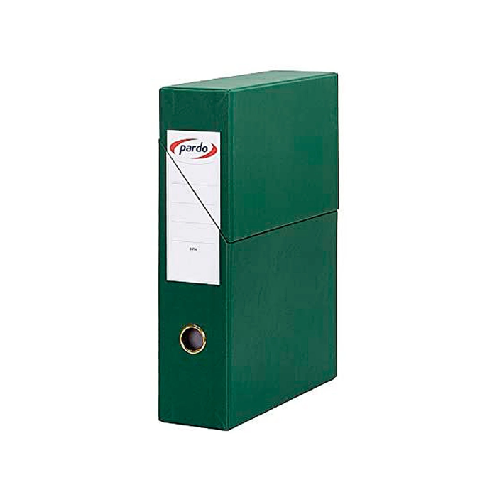 Pardo Archivador con Tapa DIN A4 80mm Verde Carton Forrado Dimensiones 335x250x80 mm 1