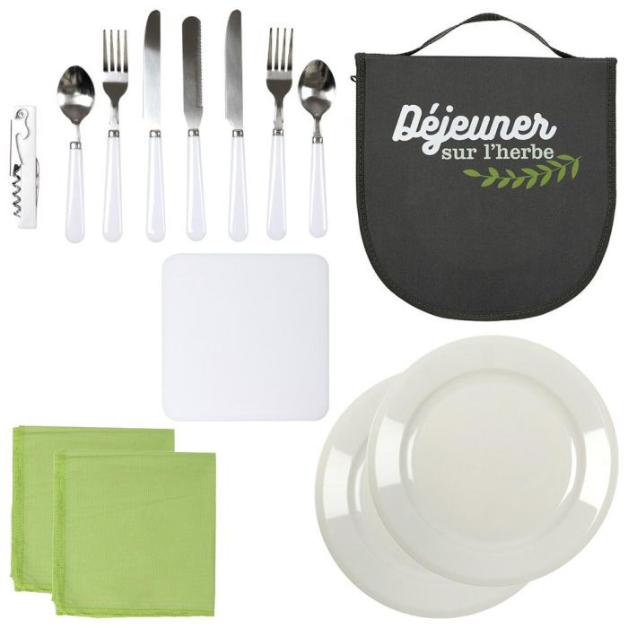 Cook Concept Juego De Picnic Para 2 Personas Con Vajilla Completa Y Bolsa 2