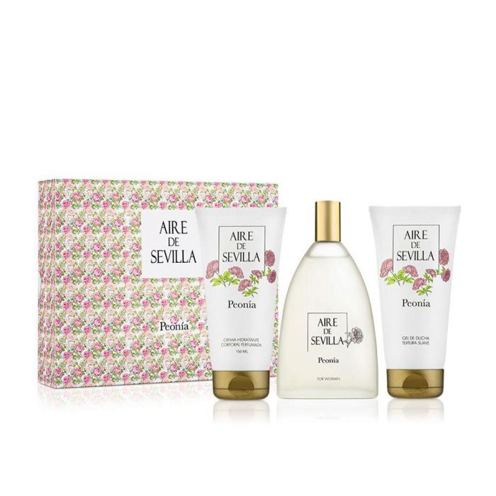 Aire Sevilla Cofre Regalo Eau de Toilette Peonía para Mujer Lote 3 pz Aire Sevilla Cofre Regalo Eau de Toilette Peonía para Mujer Lote 3 pz