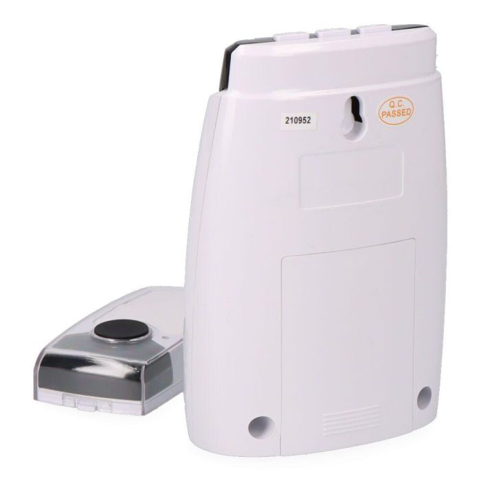 Edm Timbre Musical Volga Sin Cables, 85db, 120m Alcance, 16 Melodías Seleccionables, Blanco