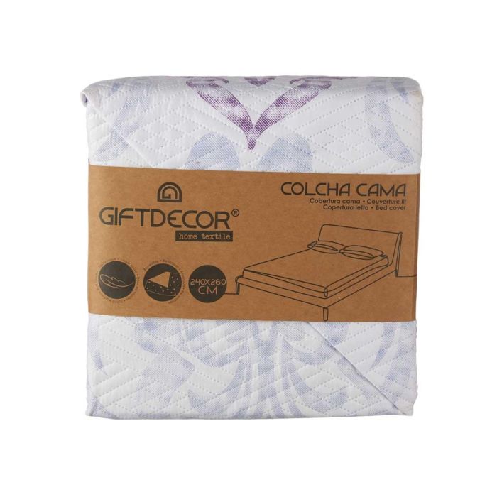 Colcha Cama Reversible 240X260 Damascado Giftdecor (6 Unidades) 2 Colcha Cama Reversible 240X260 Damascado Giftdecor (6 Unidades) 2