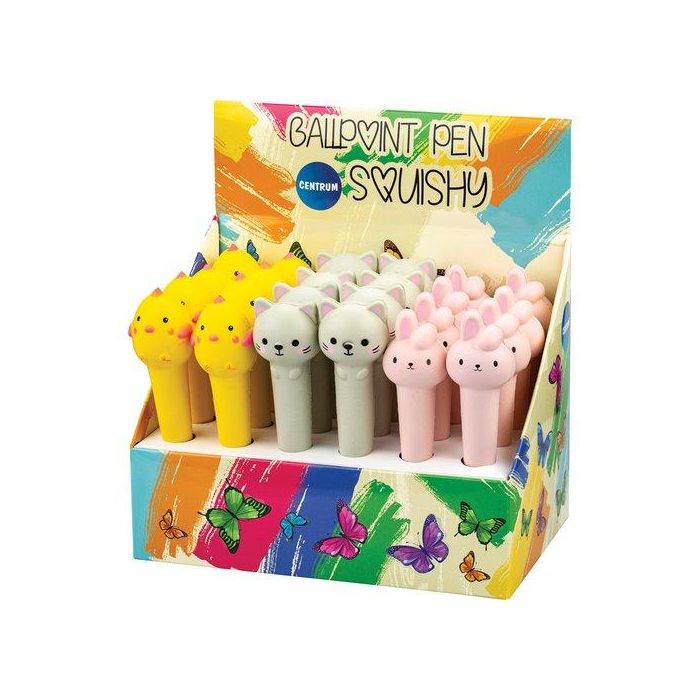 Boligrafo Centrum Squishy Expositor De 24