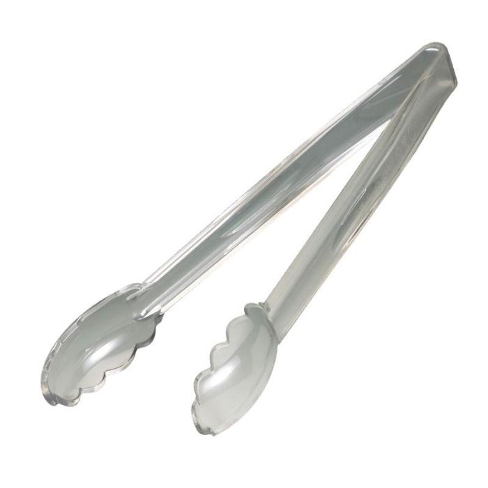 CAMBRO - 12TGS-135 - Pinza festoneada - 30,5 cm de largo - Policarbonato Transparente - Venta 1 unidad.