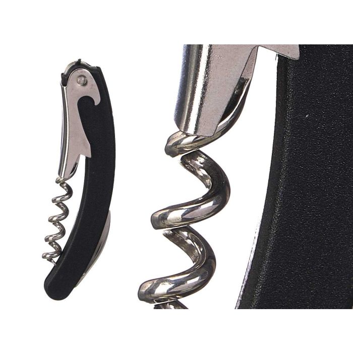 Sacacorchos Kinvara Negro Cromado - 64gr, 11x11x2.5 cm, Metal (36 Unidades) 2
