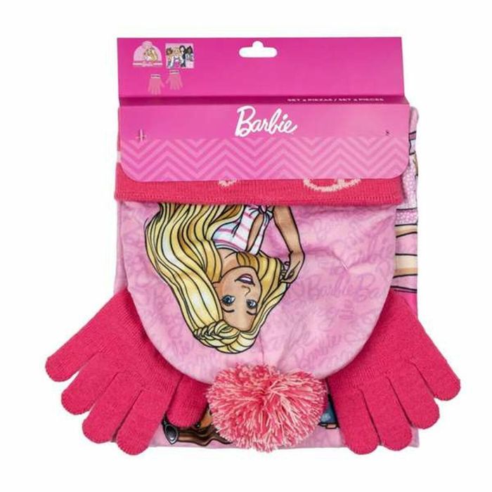 Conjunto 3 piezas snood barbie (gorro, braga cuello y guantes) 2/8 años. 1 Conjunto 3 piezas snood barbie (gorro, braga cuello y guantes) 2/8 años. 1