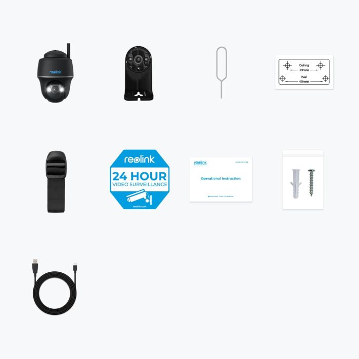 Reolink B430-B Cámara de Seguridad IP WiFi 5MP para Interior/Exterior con Batería, Compatible Alexa/Google Assistant 3