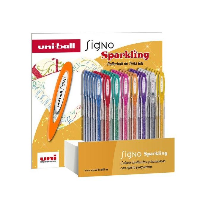 Roller Gel Uni-Ball Signo Sparkling 1,0 (Um-120Sp) Expositor De 48