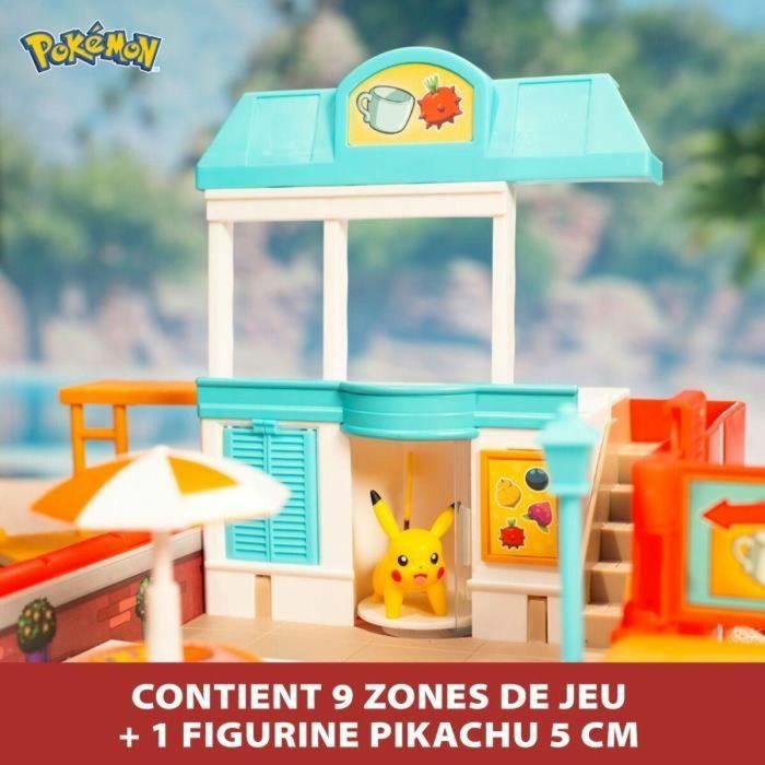 Mochila - BANDAI - Tema de playa Pokémon del entrenador - Se abre y se convierte en una súper arena 3