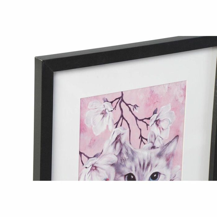 Cuadro Shabby DKD Home Decor Rosa Negro 2 x 45 x 35 cm (4 Unidades) 1 Cuadro Shabby DKD Home Decor Rosa Negro 2 x 45 x 35 cm (4 Unidades) 1