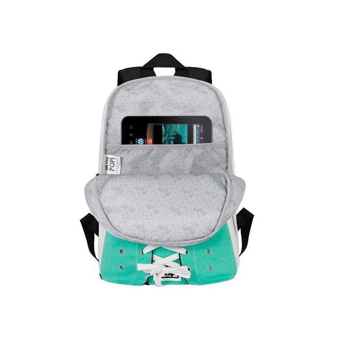 OMP! Mochila Sneakers Mint Turquesa 17 x 30 x 40 cm Algodón PU Poliéster Urbana 4 OMP! Mochila Sneakers Mint Turquesa 17 x 30 x 40 cm Algodón PU Poliéster Urbana 4