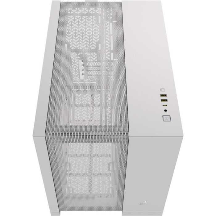 Corsair Caja PC Midi Tower ATX Blanca con Ventana Lateral y USB-C – Compatible Refrigeración Líquida 360mm 5