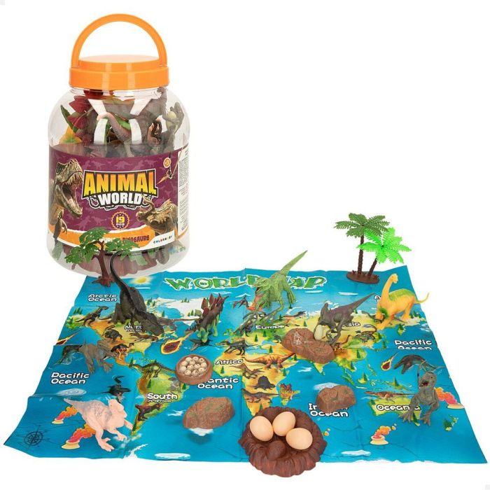 Playset Colorbaby 19 piezas 6 Unidades 17 x 9 x 6 cm Dinosaurios 6