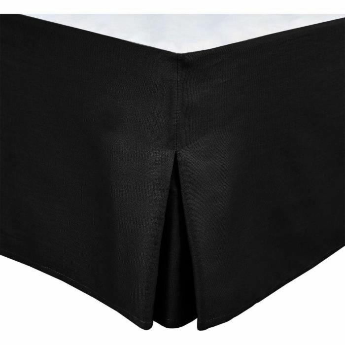Home Linge Passion HOM1733767593110 Funda de somier 140 x 190 cm + 30 cm Negro