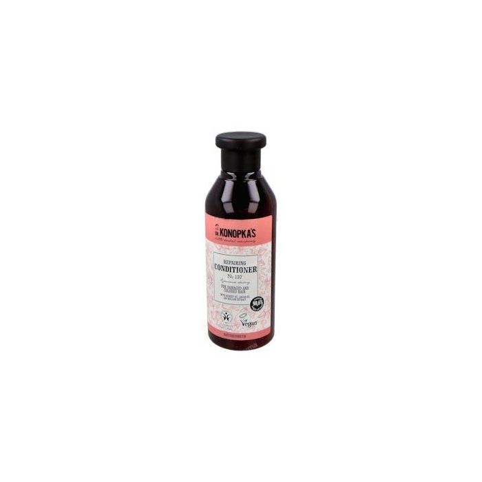 DR. KONOPKA´S Acondicionador Reparador para Cabello Dañado y Teñido con Aceite de Argán y Escaramujo Certificado Vegano