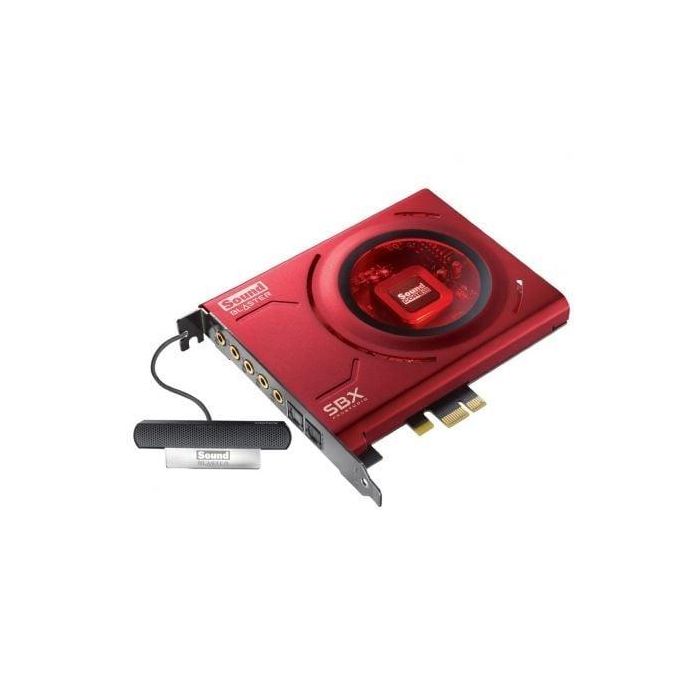 TARJETA DE SONIDO PCIE PARA JUEGOS CREATIVE SOUND BLASTER Z - PROCESADOR SOUND CORE3D - SNR 116DB - SALIDA 5.1 - MICROFONO CRYSTAL VOICE