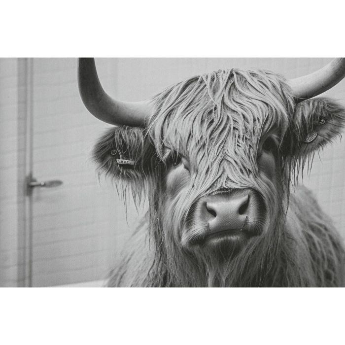 Cuadro Vintage DKD Home Decor Blanco Negro 2.2 x 60 x 45 cm (2 Unidades) 2