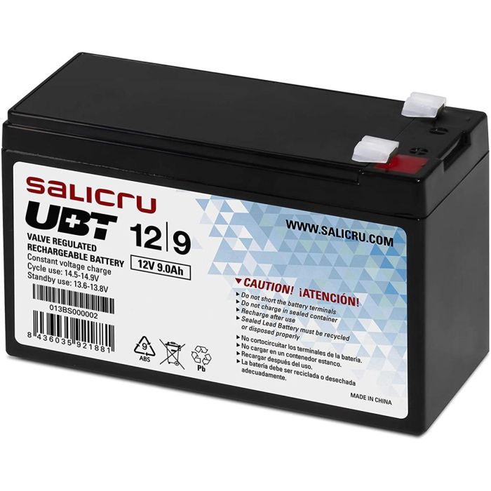 Bateria Agm Salicru Compatible Sais 9Ah Bateria Agm Salicru Compatible Sais 9Ah