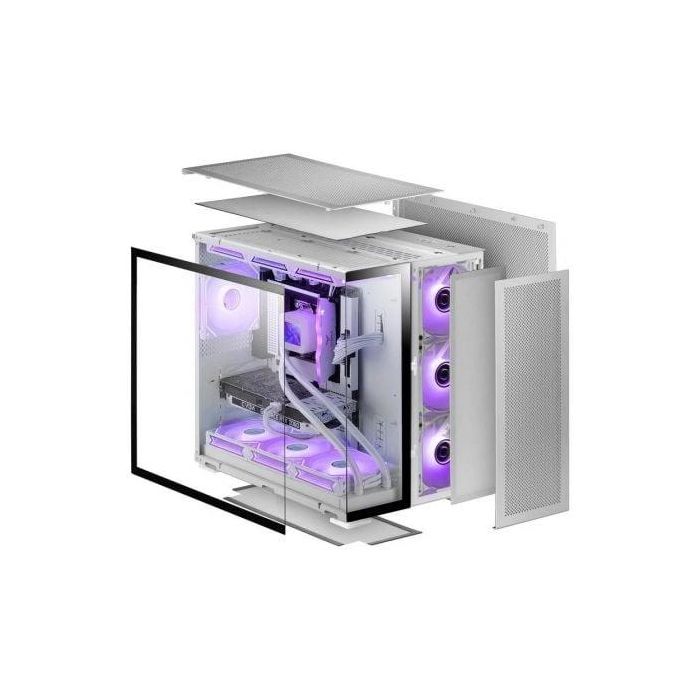 Mars Gaming MC-NOVA2 Torre Gaming XXL E-ATX, Doble Cristal Templado, Aluminio Aeroespacial, Alta Refrigeración, Blanca y Negra 3 Mars Gaming MC-NOVA2 Torre Gaming XXL E-ATX, Doble Cristal Templado, Aluminio Aeroespacial, Alta Refrigeración, Blanca y Negra 3