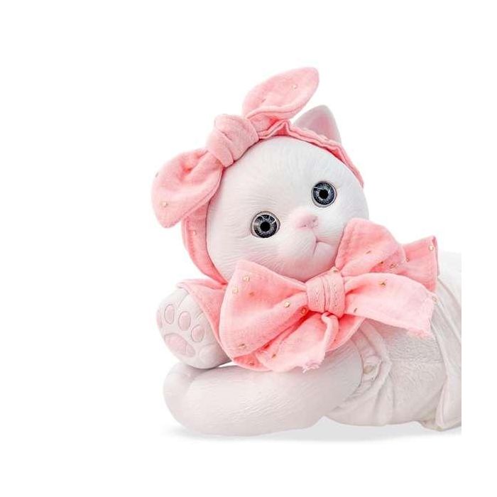 Anireal gato blanco ref: 60130-24 35 cm 2