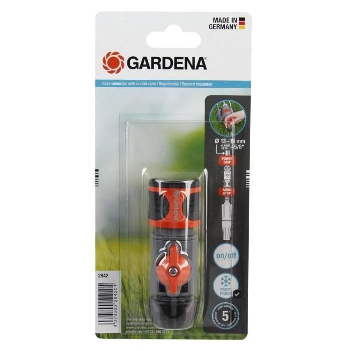 Gardena 2942-20 Conexión regulador para manguera 13 mm (1/2") y 15 mm (5/8") 1 Gardena 2942-20 Conexión regulador para manguera 13 mm (1/2") y 15 mm (5/8") 1
