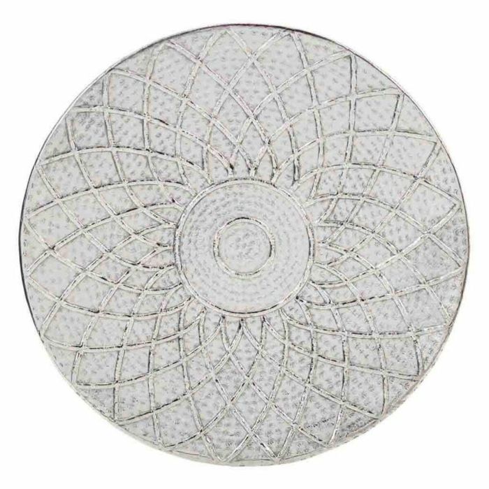 Plato Decorativo Alexandra House Living Plata Níquel 61 x 2 x 61 cm 3 Plato Decorativo Alexandra House Living Plata Níquel 61 x 2 x 61 cm 3