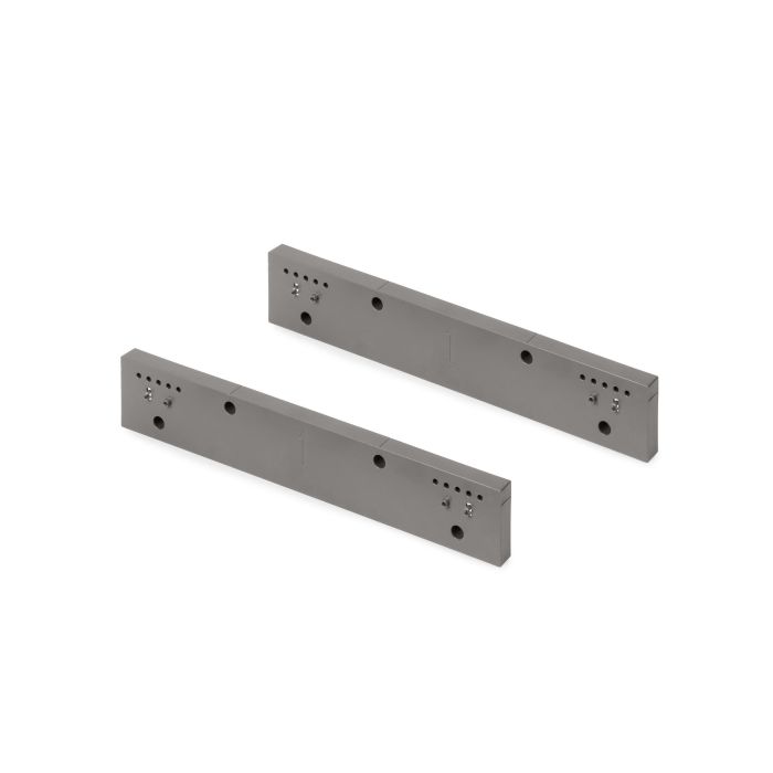 Emuca Juego de 2 distanciadores laterales para bastidor Quartz, Plástico, Titanio, 2 ud