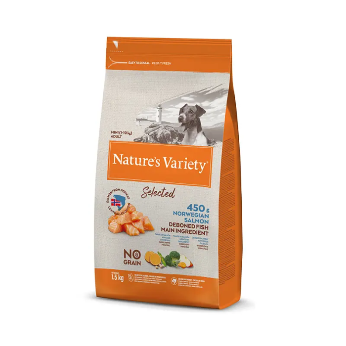 Nature'S V Selec Canine Adult Mini Salmon 1,5 kg