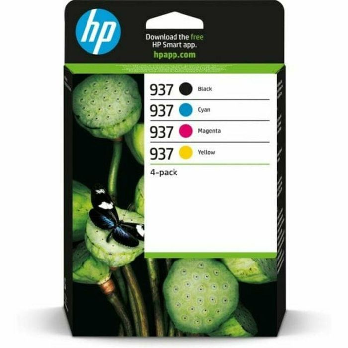 HP 937 HP1701479227542 Cartucho de tinta original (paquete de 4): negro, cian, magenta y amarillo 10 HP 937 HP1701479227542 Cartucho de tinta original (paquete de 4): negro, cian, magenta y amarillo 10