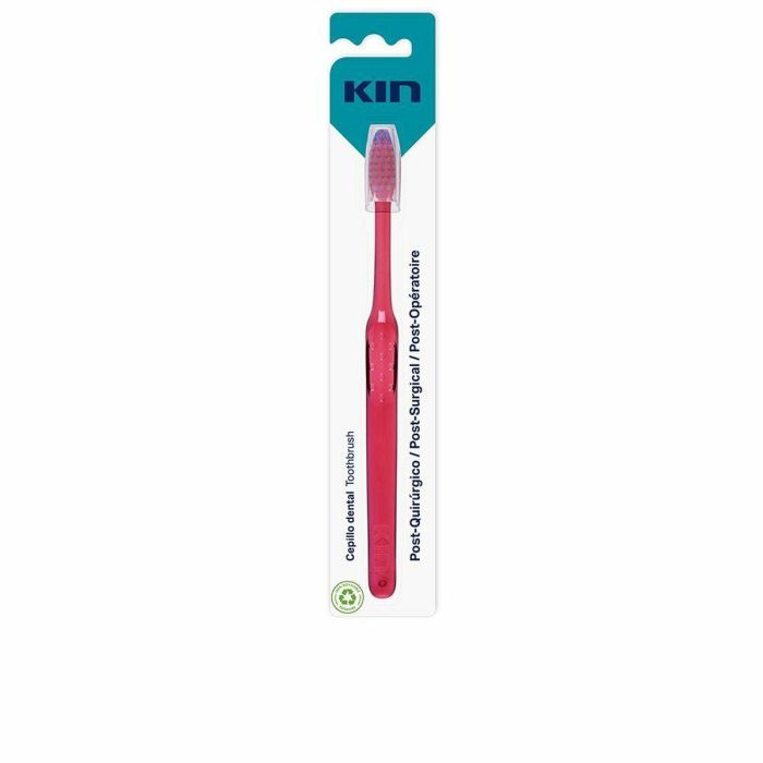 Kin Cepillo de Dientes Post-Quirúrgico, Cabezal Pequeño y Filamentos Extra Finos para Higiene Bucal Tras Cirugía - 1 Unidad Kin Cepillo de Dientes Post-Quirúrgico, Cabezal Pequeño y Filamentos Extra Finos para Higiene Bucal Tras Cirugía - 1 Unidad