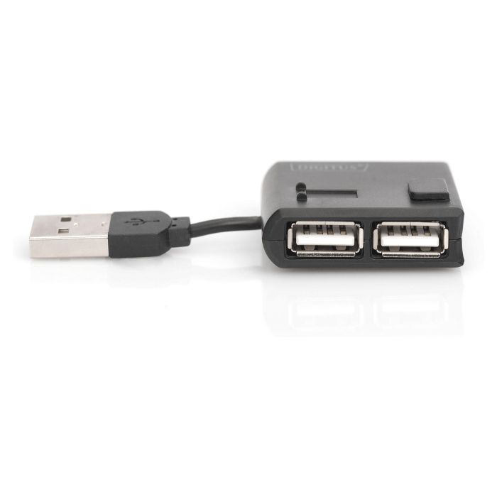 Digitus Hub USB 2.0 de 4 Puertos, Negro 6