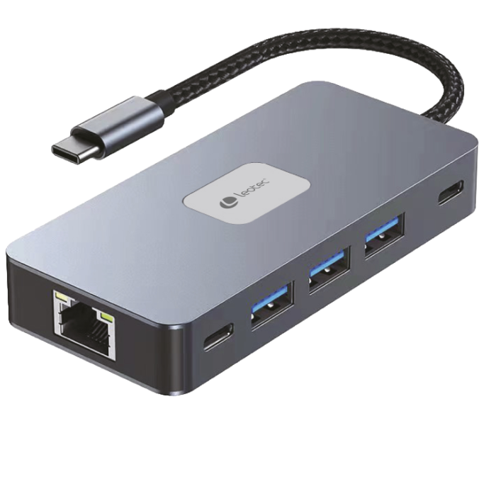 Docking USB Tipo-C Leotec LEDS02/ 3xUSB/ 1xUSB Tipo-C/ 1xUSB Tipo-C PD/ 2xHDMI 4K/ 1xRJ45/ 1xLector Tarjetas SD y MicroSD/ Gris Docking USB Tipo-C Leotec LEDS02/ 3xUSB/ 1xUSB Tipo-C/ 1xUSB Tipo-C PD/ 2xHDMI 4K/ 1xRJ45/ 1xLector Tarjetas SD y MicroSD/ Gris