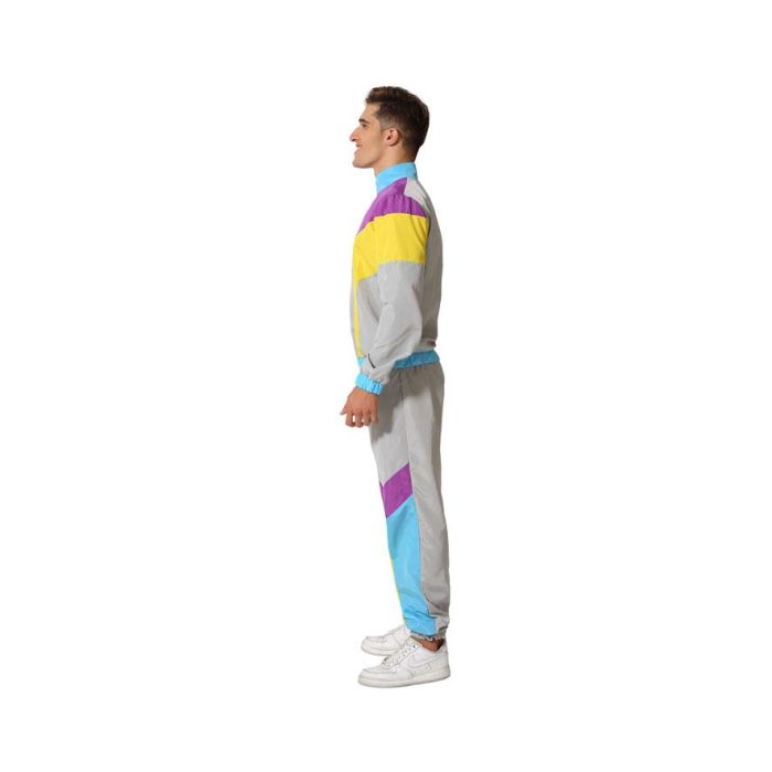 Disfraz Chándal 80s Hombre Adulto Multicolor Talla XL Carnaval Fiesta Temática Siglo XX