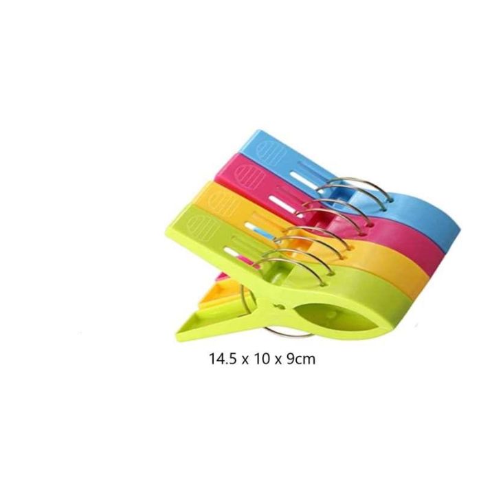 Pinza sujeta toallas pvc 14'5 x 10 cm colores surtidos- blister - modelos surtidos 1 Pinza sujeta toallas pvc 14'5 x 10 cm colores surtidos- blister - modelos surtidos 1