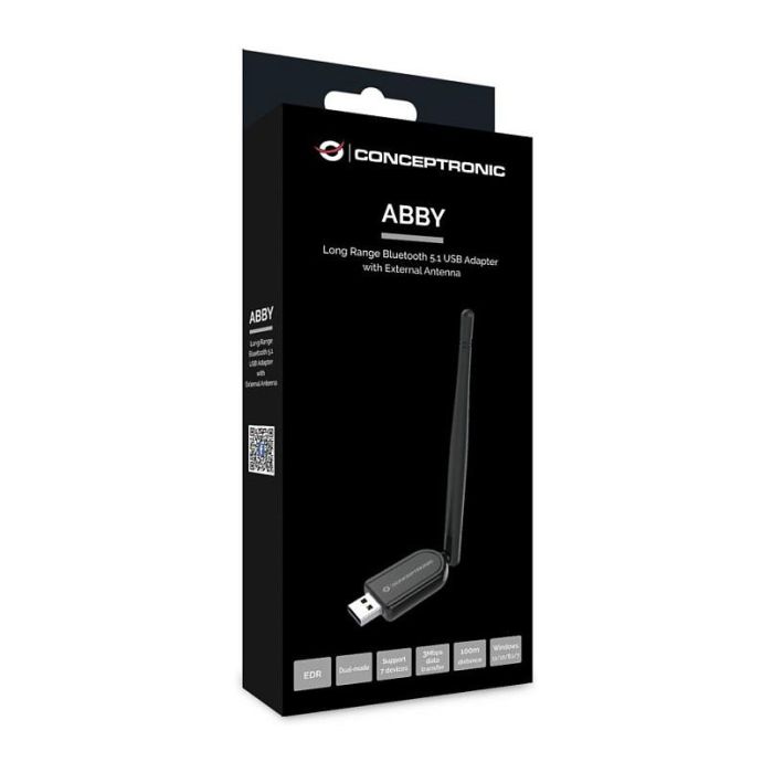 Conceptronic ABBY07B Adaptador Bluetooth 5.1 NanoUSB Inalámbrico USB 100m Negro 3