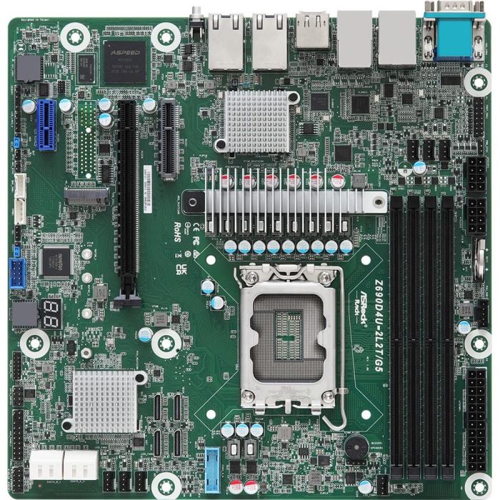 ASRock Mainboard Z690D4U-2L2T/G5 micro-ATX Sockel 1700 DDR5-only Single 0 ASRock Mainboard Z690D4U-2L2T/G5 micro-ATX Sockel 1700 DDR5-only Single 0