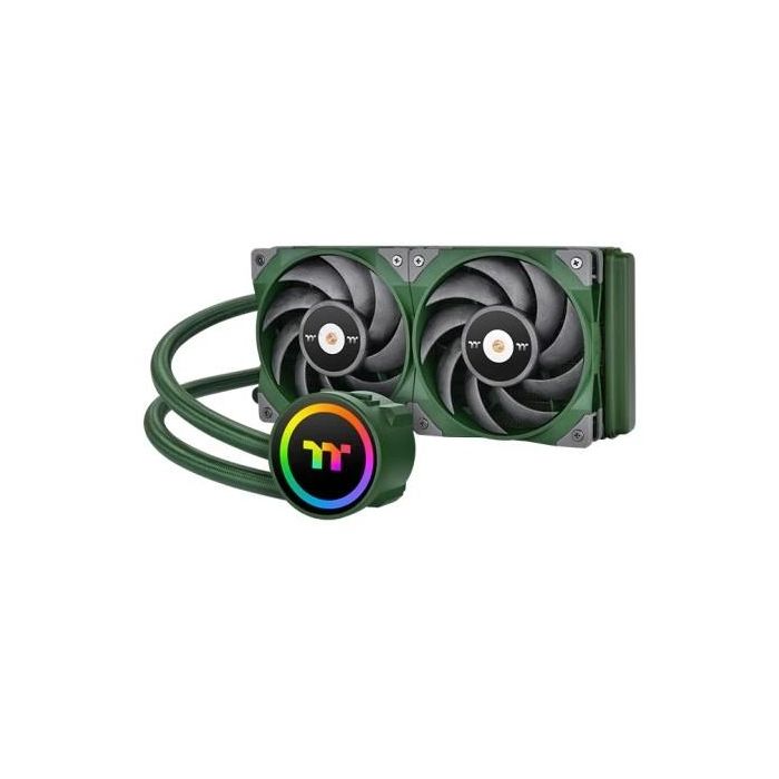 Thermaltake CL-W319-PL12RG-A Refrigeración Líquida AIO TOUGHLIQUID 240 ARGB Sync Racing Green 2 Ventiladores 12cm