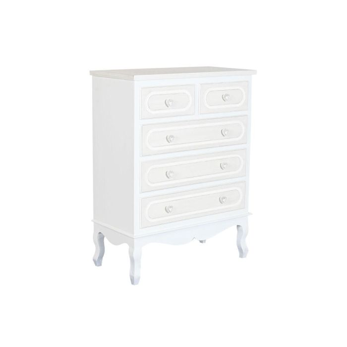 Comoda Romantico DKD Home Decor Blanco Beige 42 x 105 x 80 cm 6 Comoda Romantico DKD Home Decor Blanco Beige 42 x 105 x 80 cm 6