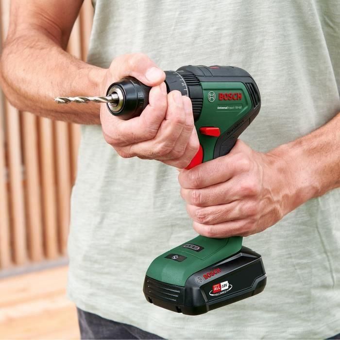 Taladro atornillador Bosch UniversalImpact 18V60 (+2 baterías de 2,0Ah) + cargador AL 18V-20 2 Taladro atornillador Bosch UniversalImpact 18V60 (+2 baterías de 2,0Ah) + cargador AL 18V-20 2