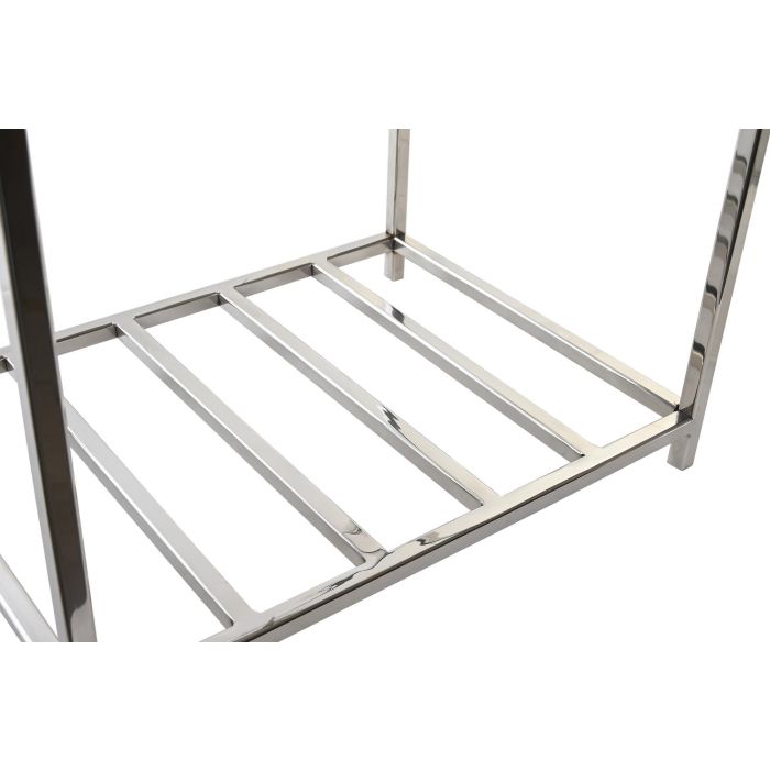 DKD Home Decor Leñera Moderno Plateado Inox 30 x 50 x 40 cm 2