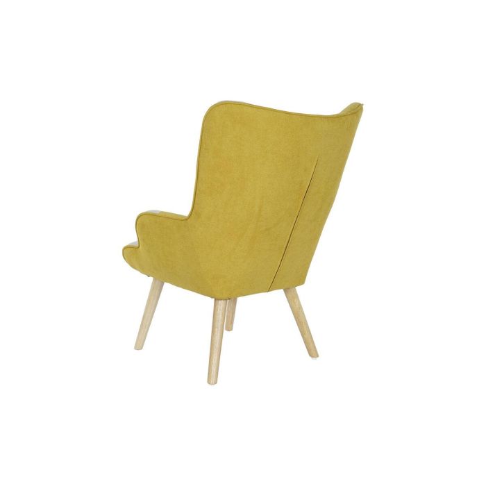 Sillón DKD Home Decor Amarillo Beige Gris claro 70 x 73 x 100 cm 5